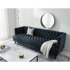 Jack & Alice Sofa Mindarie (3-sitzer) - Samt - Dunkelblau -Wohnzimmermöbel boutique en ligne 1000180887 210202 11335500009 MOOD DETAILS P000000001000180887 mood