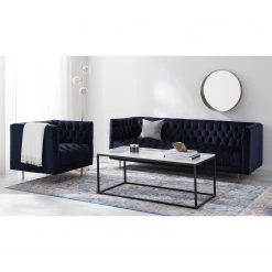 Jack & Alice Sofa Reynella II (3-sitzer) - Samt - Marineblau 18 Jack & Alice Sofa Reynella II (3-sitzer) - Samt - Marineblau -Wohnzimmermöbel boutique en ligne 1000180888 210202 11335800016 MOOD DETAILS P000000001000180888 mood