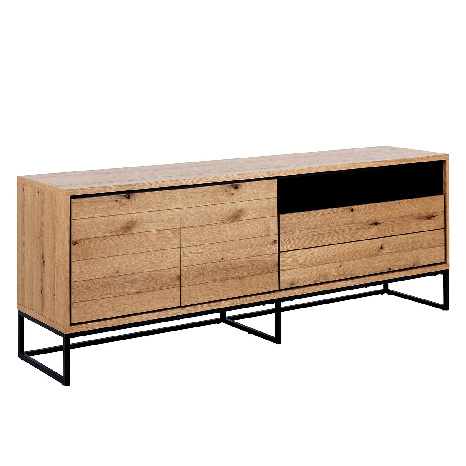 Red Living Sideboard Frahan I - Wildeiche / Schwarz 1 Red Living Sideboard Frahan I - Wildeiche / Schwarz