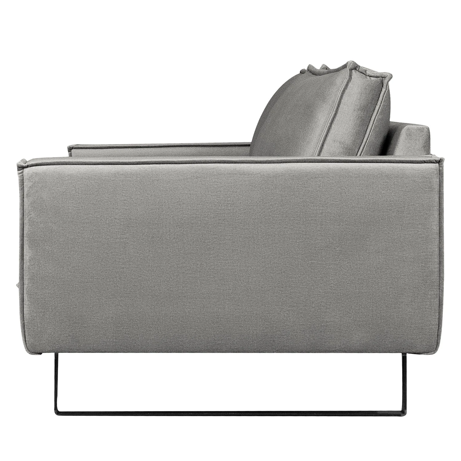 Ars manufacti Polstergarnitur Liel I (3-2) - Antiklederlook - Samt Onoli: Hellgrau 6 Ars manufacti Polstergarnitur Liel I (3-2) - Antiklederlook - Samt Onoli: Hellgrau – Bild 6