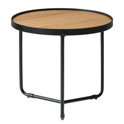 Fredriks Couchtisch Permet - Echtholzfurnier - Eiche / Schwarz - Durchmesser: 50 cm 16 Fredriks Couchtisch Permet - Echtholzfurnier - Eiche / Schwarz - Durchmesser: 50 cm -Wohnzimmermöbel boutique en ligne 1000182059 200211 16020000012 DETAILS P000000001000182059