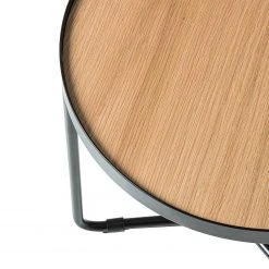 Fredriks Couchtisch Permet - Echtholzfurnier - Eiche / Schwarz - Durchmesser: 50 cm 22 Fredriks Couchtisch Permet - Echtholzfurnier - Eiche / Schwarz - Durchmesser: 50 cm -Wohnzimmermöbel boutique en ligne 1000182059 200211 16020000018 DETAILS P000000001000182059