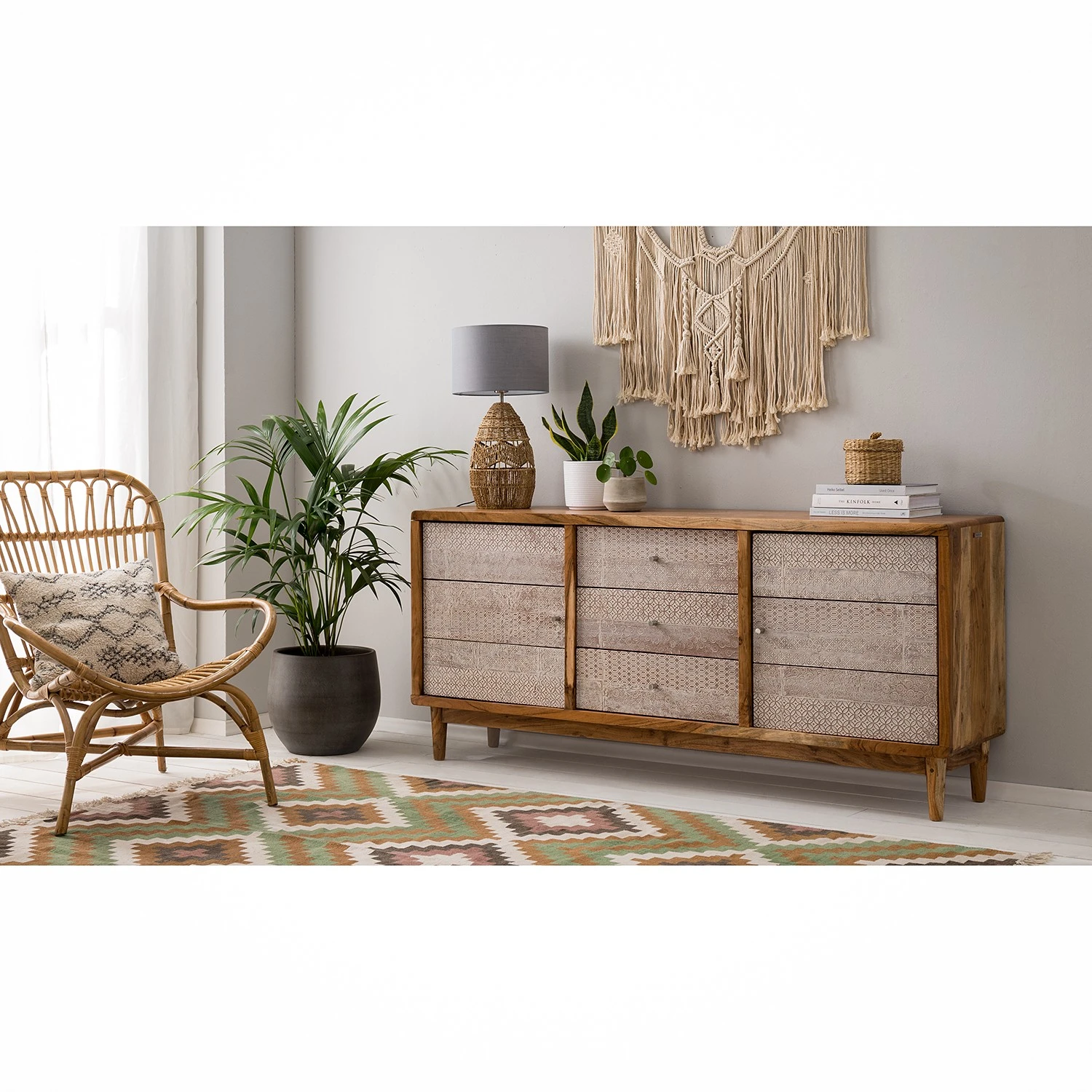 Ars manufacti Sideboard Buuda - Akazie massiv - Ecru / Akazie 2 Ars manufacti Sideboard Buuda - Akazie massiv - Ecru / Akazie – Bild 2