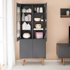 Mørteens Wohnwand Lindholm II (4-teilig) - Eiche teilmassiv - Grau 29 Mørteens Wohnwand Lindholm II (4-teilig) - Eiche teilmassiv - Grau -Wohnzimmermöbel boutique en ligne 1000182335 200110 17352000036 DETAILS P000000001000182335