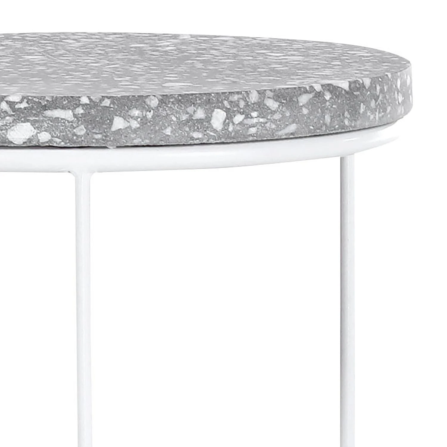 Norrwood Beistelltisch Terrazzo I - Terrazzo / Metall - Mehrfarbig / Weiß 6 Norrwood Beistelltisch Terrazzo I - Terrazzo / Metall - Mehrfarbig / Weiß – Bild 6