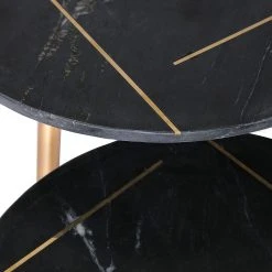 Jack & Alice Beistelltisch Marbollo I (2-teilig) - Marmor / Metall - Anthrazit / Gold 4 Jack & Alice Beistelltisch Marbollo I (2-teilig) - Marmor / Metall - Anthrazit / Gold -Wohnzimmermöbel boutique en ligne 1000182821 190731 14365000022 DETAILS P000000001000182821