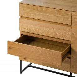 Ars Natura Kommode Nozza - Echtholzfurnier - Eiche / Schwarz -Wohnzimmermöbel boutique en ligne 1000182823 200214 14501900032 DETAILS P000000001000182823