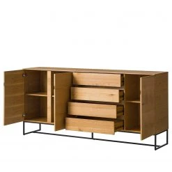 Ars Natura Sideboard Nozza I - Echtholzfurnier - Eiche / Schwarz 21 Ars Natura Sideboard Nozza I - Echtholzfurnier - Eiche / Schwarz -Wohnzimmermöbel boutique en ligne 1000182824 200214 14501900039 DETAILS P000000001000182824