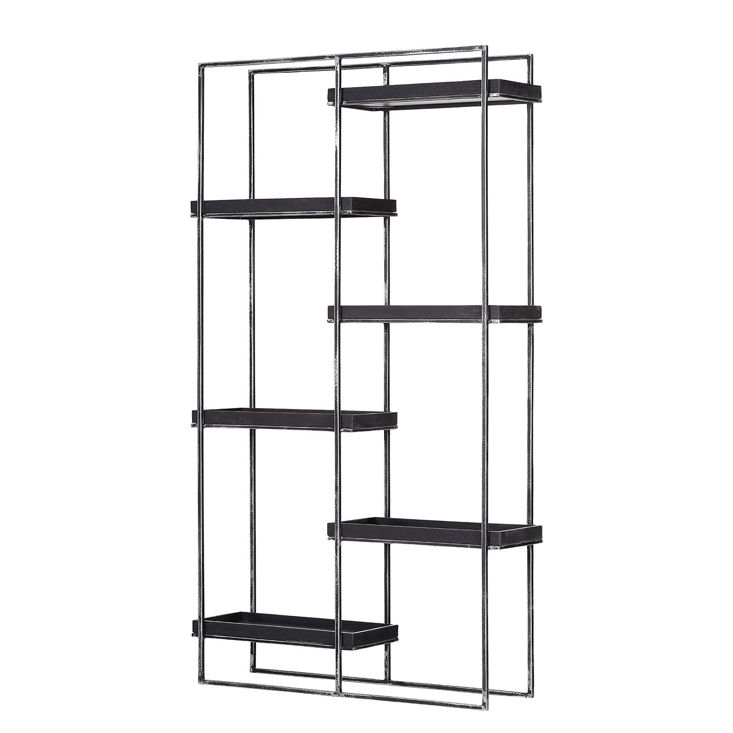 Red Living Regal Pondo - Akazie massiv / Metall - Akazie Schwarz / Schwarz 1 Red Living Regal Pondo - Akazie massiv / Metall - Akazie Schwarz / Schwarz