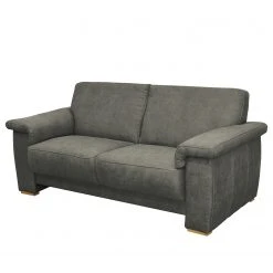 Modoform Sofa Picabu (2-Sitzer) - Antiklederlook - Dunkelgrau