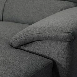 Modoform Wohnlandschaft Swaine - Webstoff - Anthrazit - Longchair davorstehend rechts - Ohne Schlaffunktion -Wohnzimmermöbel boutique en ligne 1000183423 191111 17585700777 DETAILS P000000001000183423