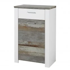 Loftscape Kommode Bickley - Weiß / Driftwood Dekor