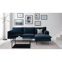 Jack & Alice Ecksofa Ellens III - Samt - Longchair davorstehend rechts -Wohnzimmermöbel boutique en ligne 1000183802 201103 11520400001 MOOD DETAILS P000000001000183802 mood