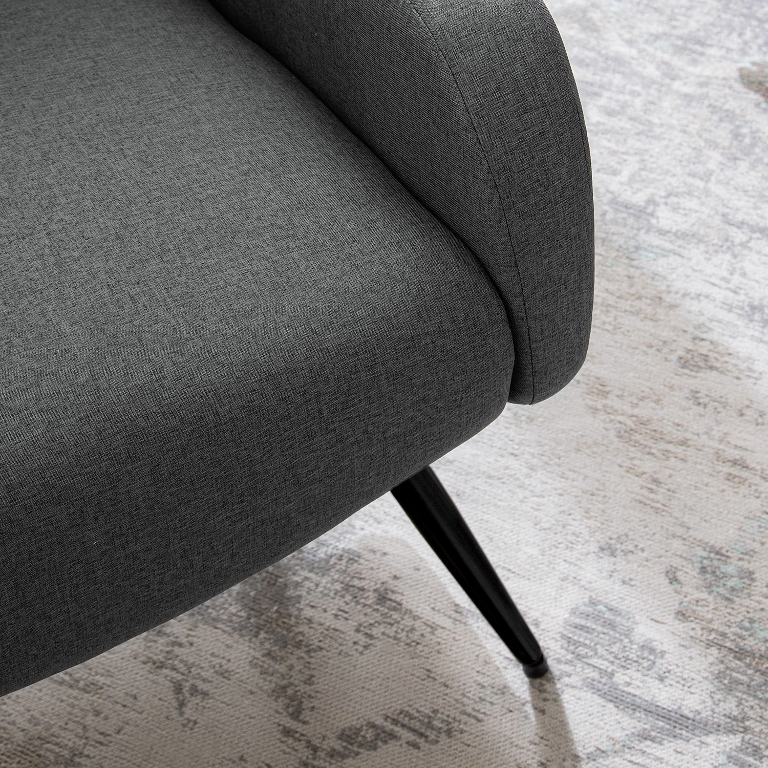 Mørteens Sessel Emly - Webstoff - Grau 9 Mørteens Sessel Emly - Webstoff - Grau – Bild 9