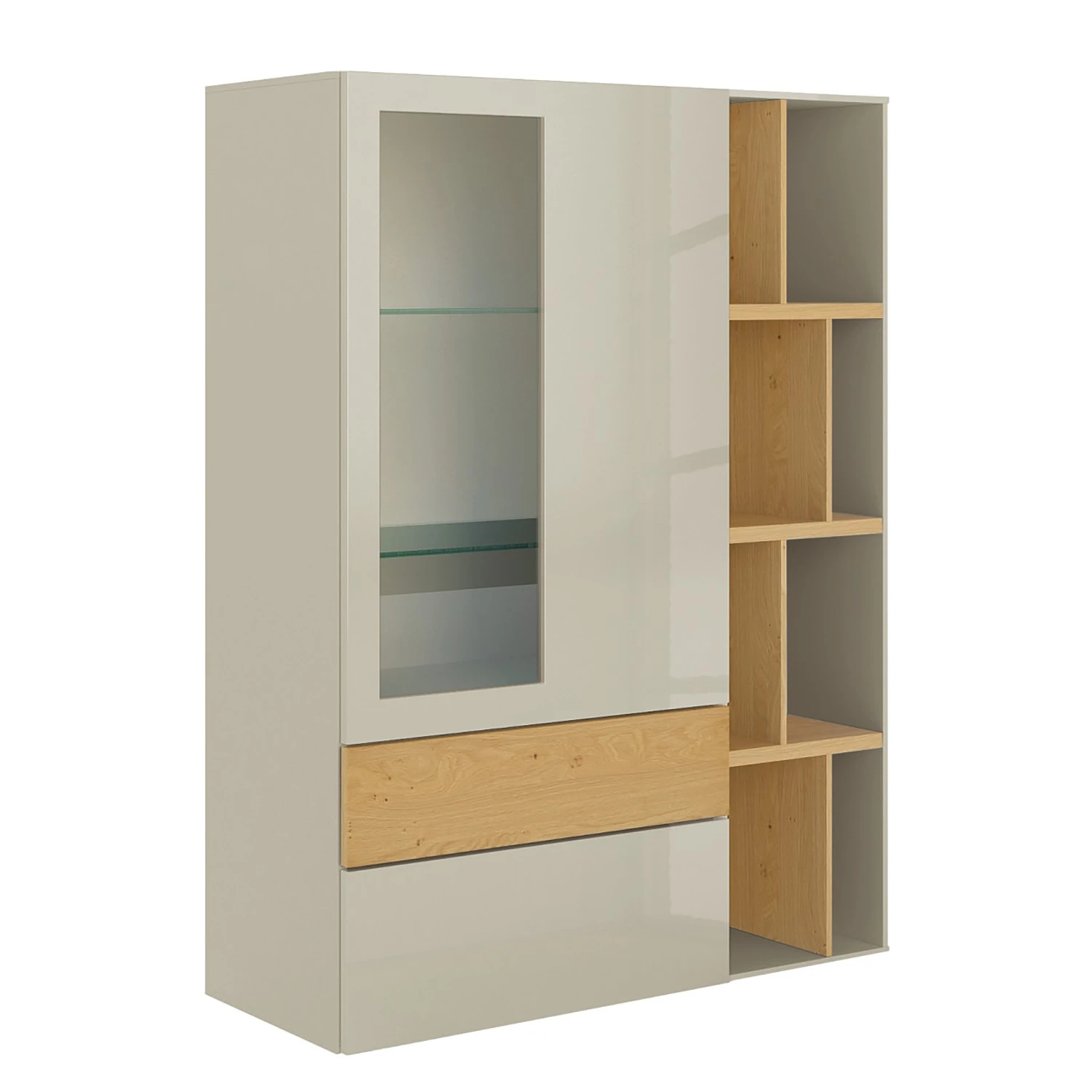 Now! by hülsta Highboard hülsta now vision - Hochglanz Saharagrau 1 Now! by hülsta Highboard hülsta now vision - Hochglanz Saharagrau