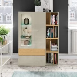 Now! by hülsta Highboard hülsta now vision - Hochglanz Saharagrau 8 Now! by hülsta Highboard hülsta now vision - Hochglanz Saharagrau -Wohnzimmermöbel boutique en ligne 1000183909 190807 12092100018 MOOD DETAILS P000000001000183909 mood