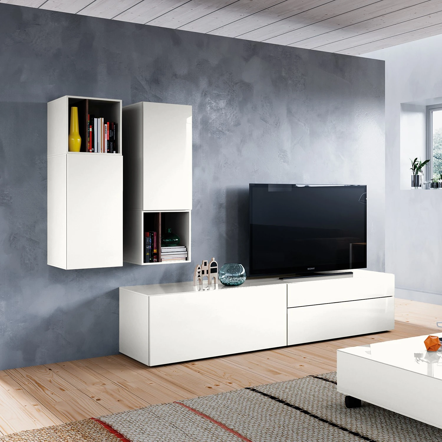 Now! by hülsta Wohnwand hülsta now vision I (3-teilig) - Hochglanz Weiß 3 Now! by hülsta Wohnwand hülsta now vision I (3-teilig) - Hochglanz Weiß – Bild 3