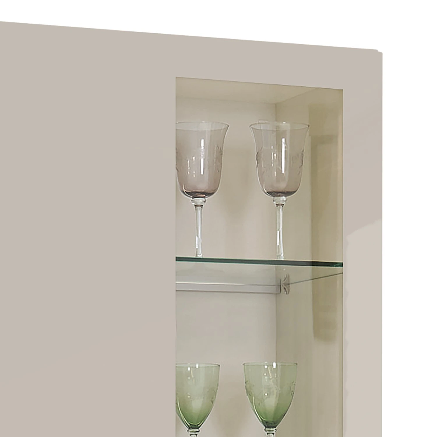 Now! by hülsta Standvitrine hülsta now vision - Hochglanz Saharagrau - Glastür rechts 4 Now! by hülsta Standvitrine hülsta now vision - Hochglanz Saharagrau - Glastür rechts – Bild 4