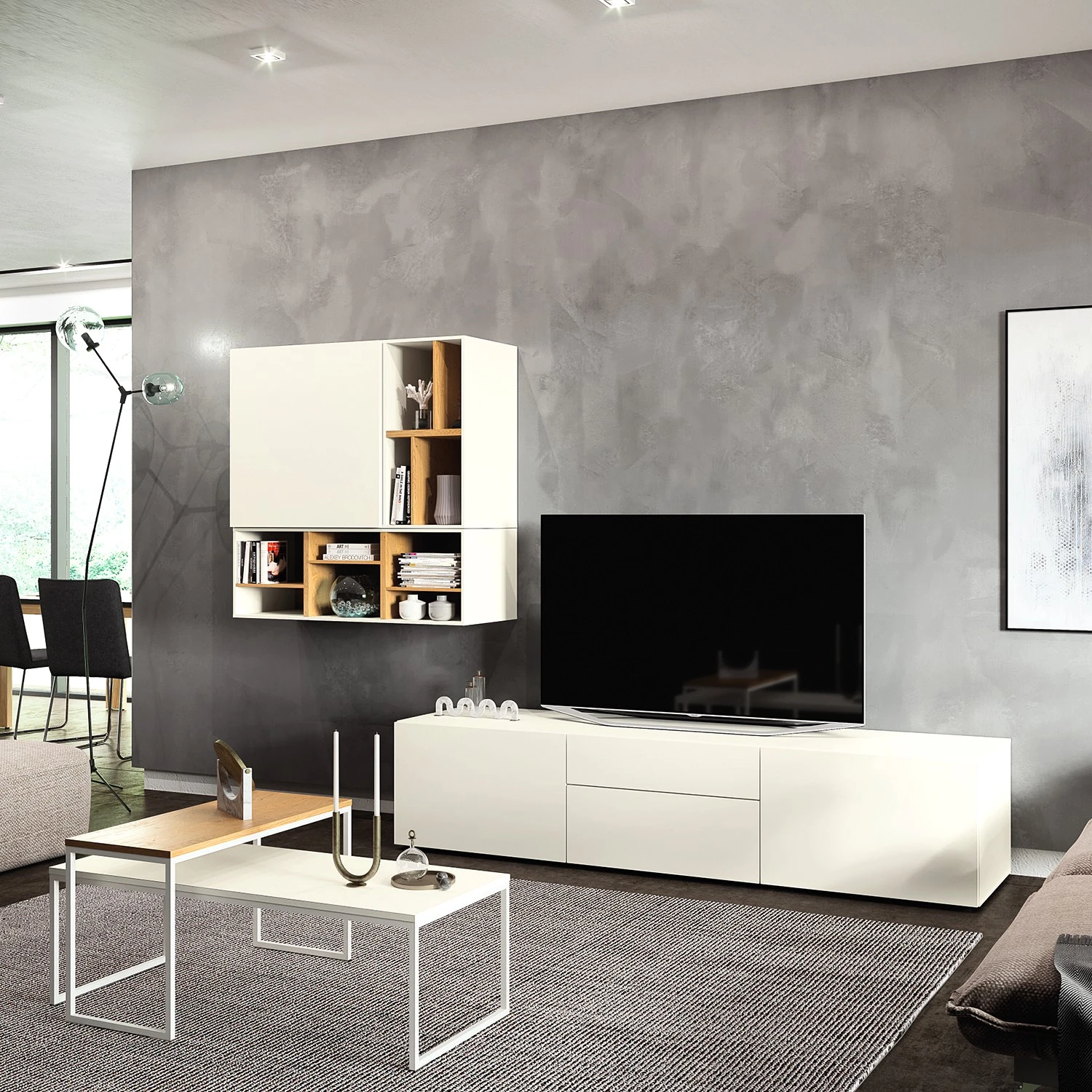 Now! by hülsta Wohnwand hülsta now vision II (2-teilig) - Weiß 1 Now! by hülsta Wohnwand hülsta now vision II (2-teilig) - Weiß