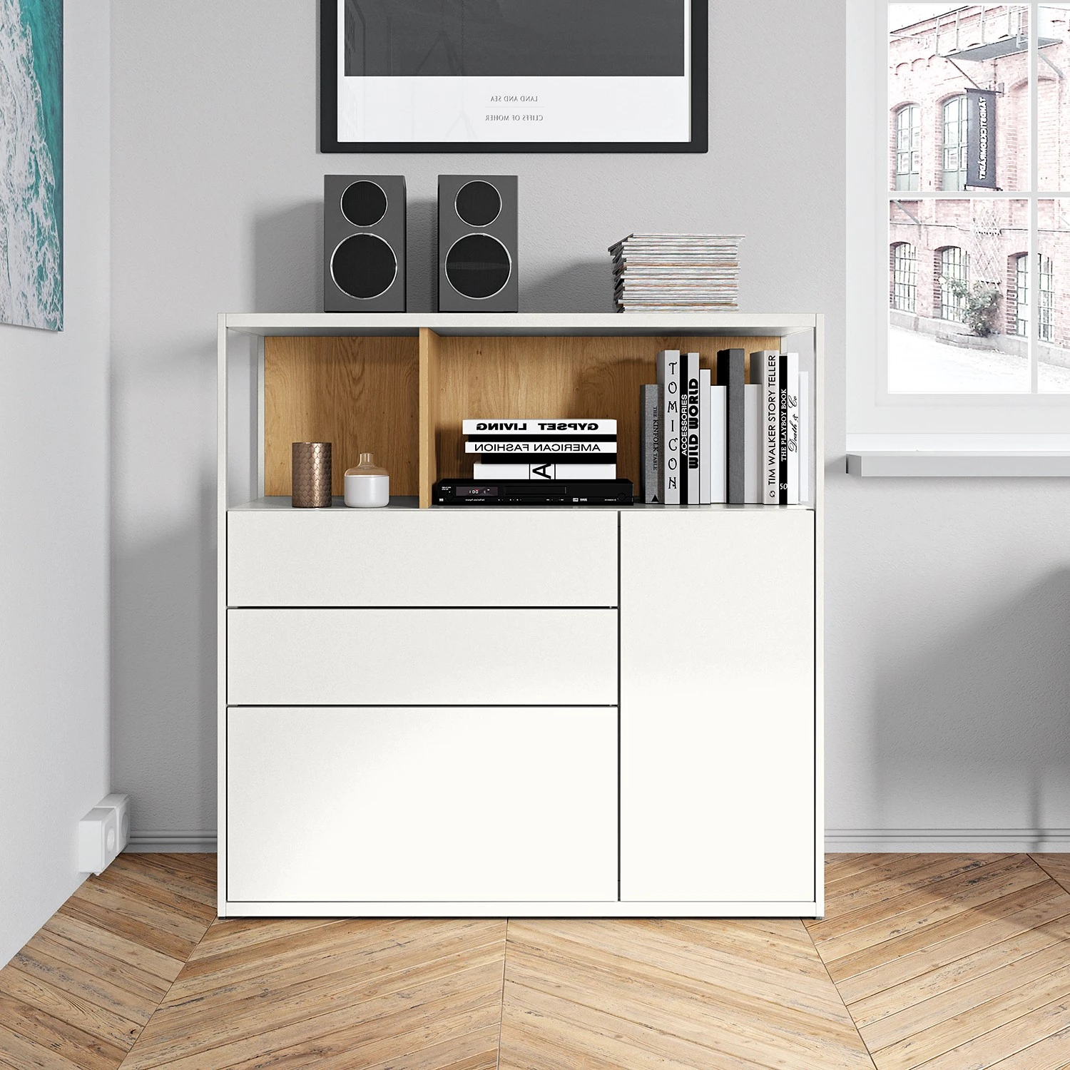 Now! by hülsta Kommode hülsta now vision II - Weiß 2 Now! by hülsta Kommode hülsta now vision II - Weiß – Bild 2