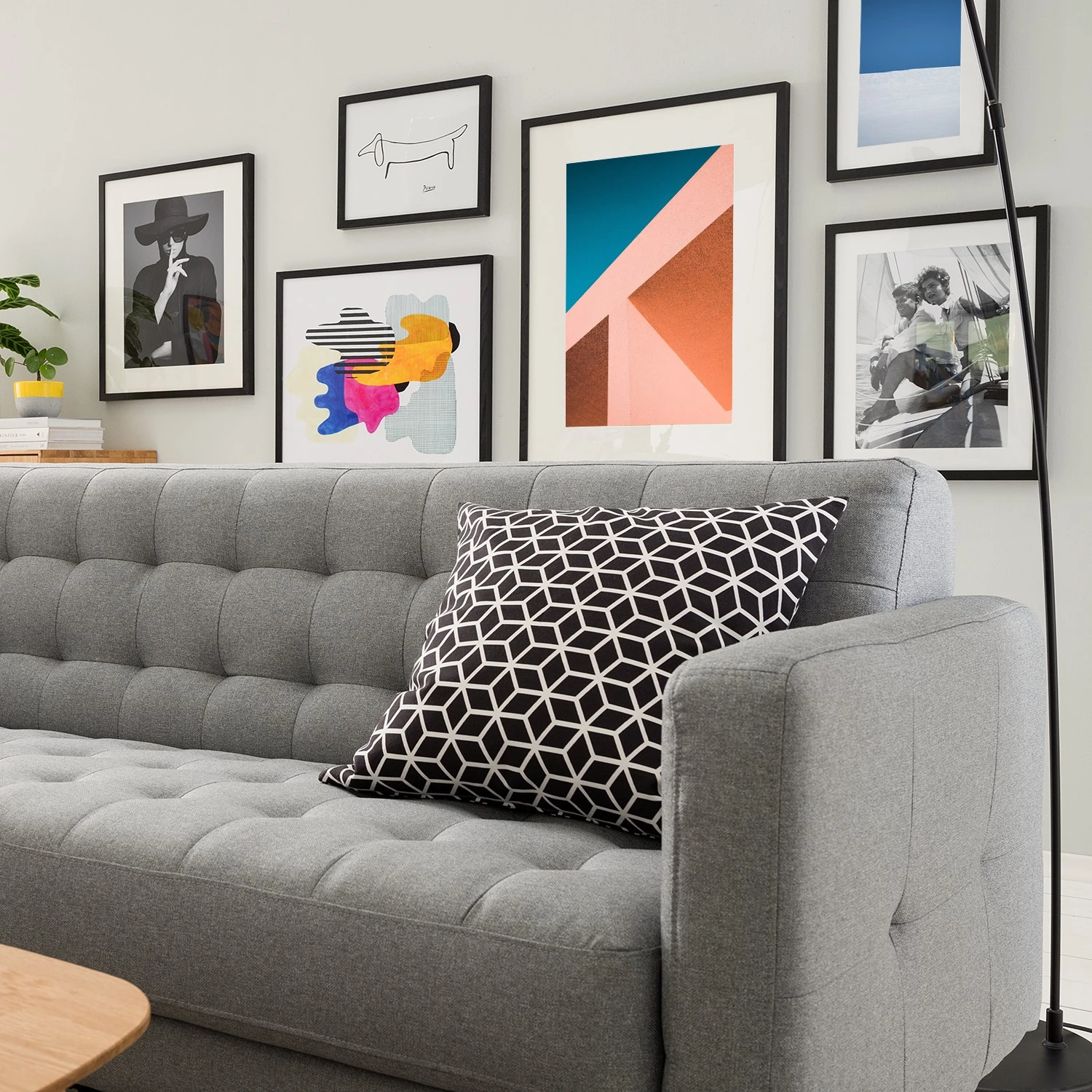 Mørteens Sofa Sindi II (3-Sitzer) - Webstoff - Hellgrau 4 Mørteens Sofa Sindi II (3-Sitzer) - Webstoff - Hellgrau – Bild 4