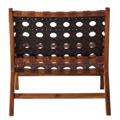 Ars manufacti Loungesessel Copan - Echtleder / Teakholz massiv - Cognacbraun / Teak -Wohnzimmermöbel boutique en ligne 1000183944 200204 15373200004 DETAILS P000000001000183944