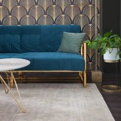 Jack & Alice Schlafsofa Cocora I - Samt - Marineblau -Wohnzimmermöbel boutique en ligne 1000183955 200408 21192100015 DETAILS P000000001000183955