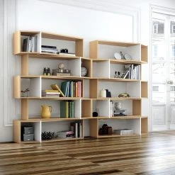 Temahome Regal One II - Eiche / Weiß -Wohnzimmermöbel boutique en ligne 1000183985 190806 13223100018 MOOD DETAILS P000000001000183985 mood