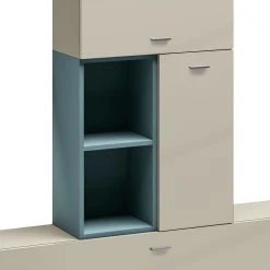 Now! by hülsta Wohnwand now no. 14 I (6-teilig) - Hochglanz Saharagrau -Wohnzimmermöbel boutique en ligne 1000184111 191014 14551800010 DETAILS P000000001000184111