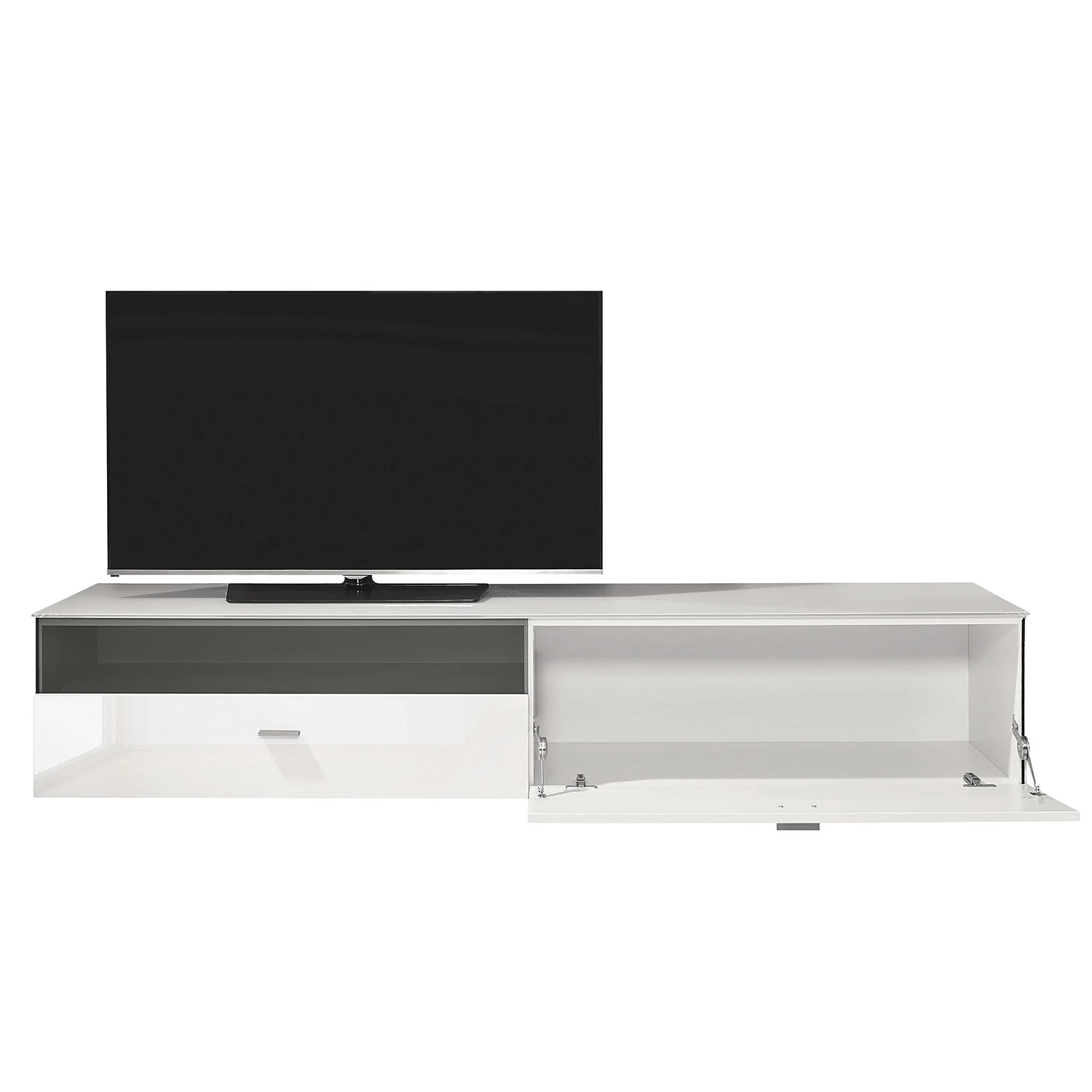 Now! by hülsta TV-Lowboard now no. 14 - Hochglanz Weiß - Ausrichtung rechts 4 Now! by hülsta TV-Lowboard now no. 14 - Hochglanz Weiß - Ausrichtung rechts – Bild 4