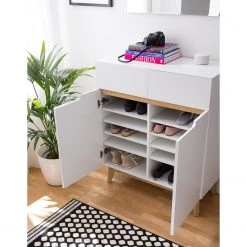 Mørteens Kommode Tenabo - Eiche teilmassiv - Weiß / Eiche -Wohnzimmermöbel boutique en ligne 1000184270 200120 17231100018 DETAILS P000000001000184270