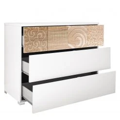 LC Spa Kommode Laussonne - Weiß / Eiche Sonoma Dekor -Wohnzimmermöbel boutique en ligne 1000184312 210323 15253101967 DETAILS P000000001000184312