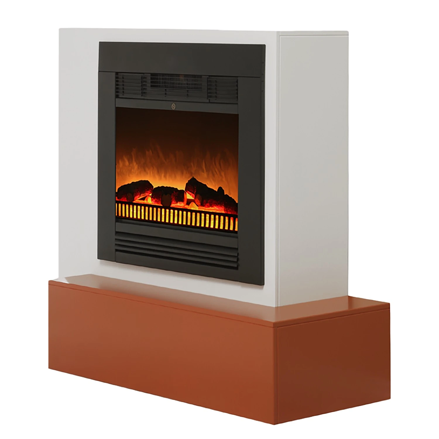 Loftscape Elektrokamin Saragossa - Weiß / Bernstein 1 Loftscape Elektrokamin Saragossa - Weiß / Bernstein
