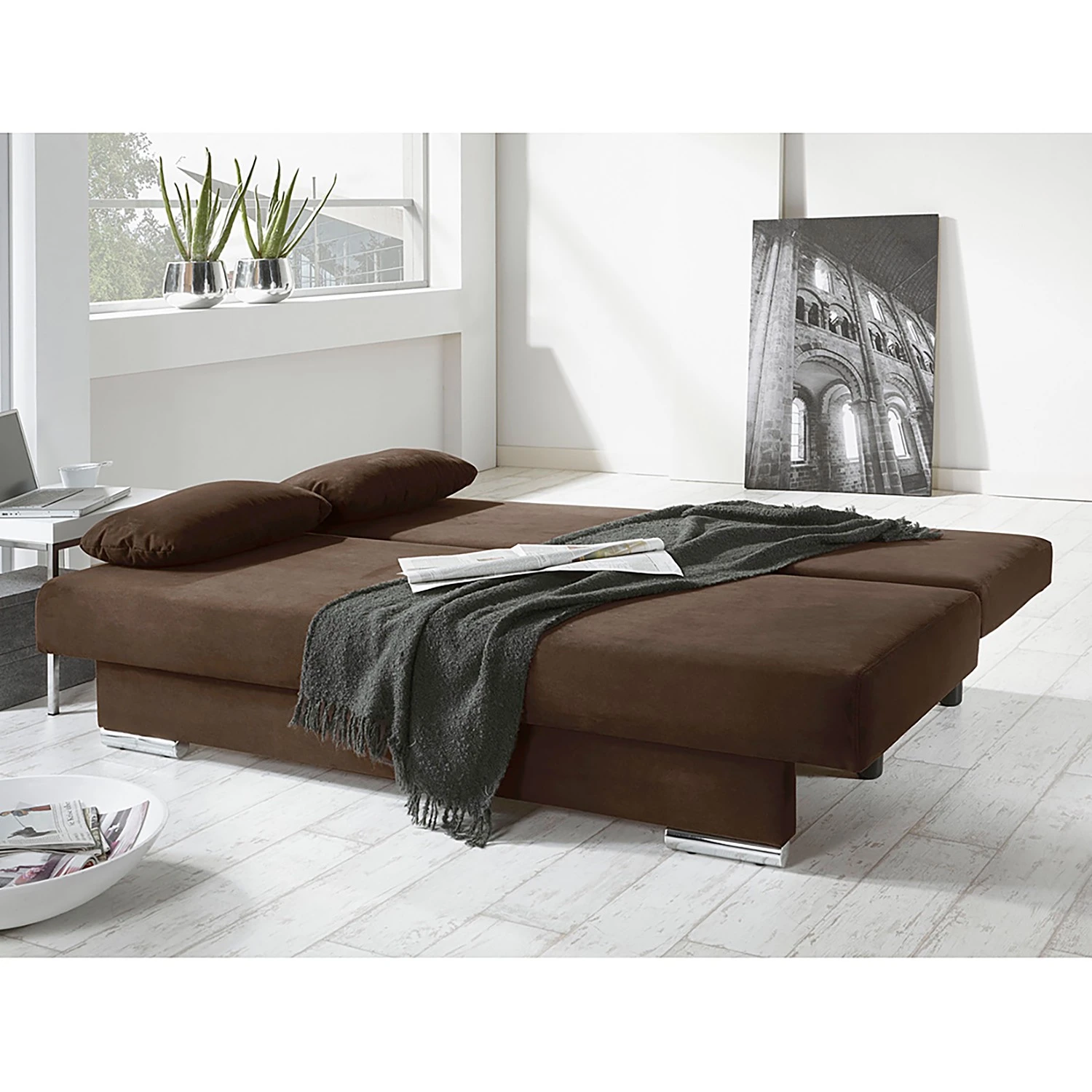 Fredriks Schlafsofa Rijeka - Microfaser Braun 3 Fredriks Schlafsofa Rijeka - Microfaser Braun – Bild 3