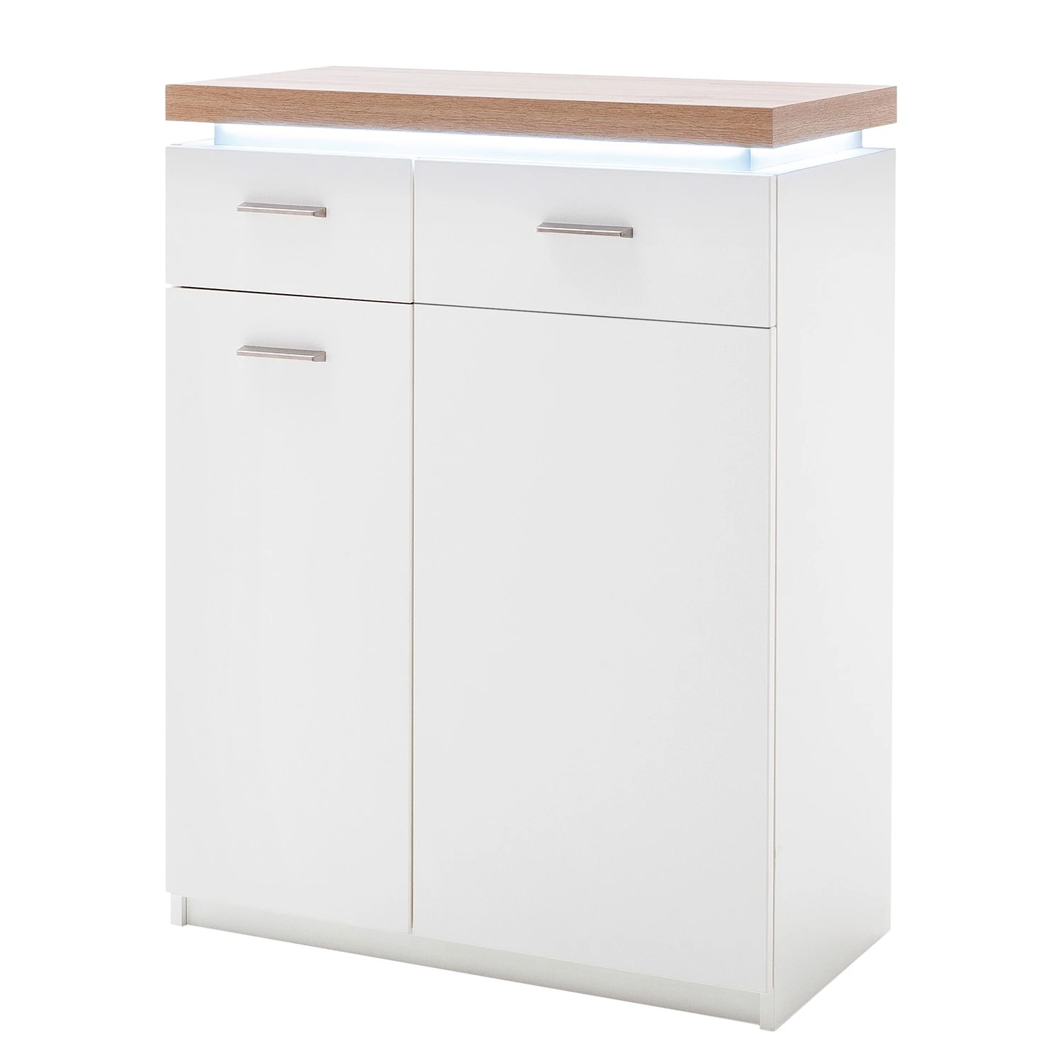 Loftscape Schuhkommode Mundai - Inkl. Beleuchtung - Weiß / Eiche Wotan Dekor 1 Loftscape Schuhkommode Mundai - Inkl. Beleuchtung - Weiß / Eiche Wotan Dekor