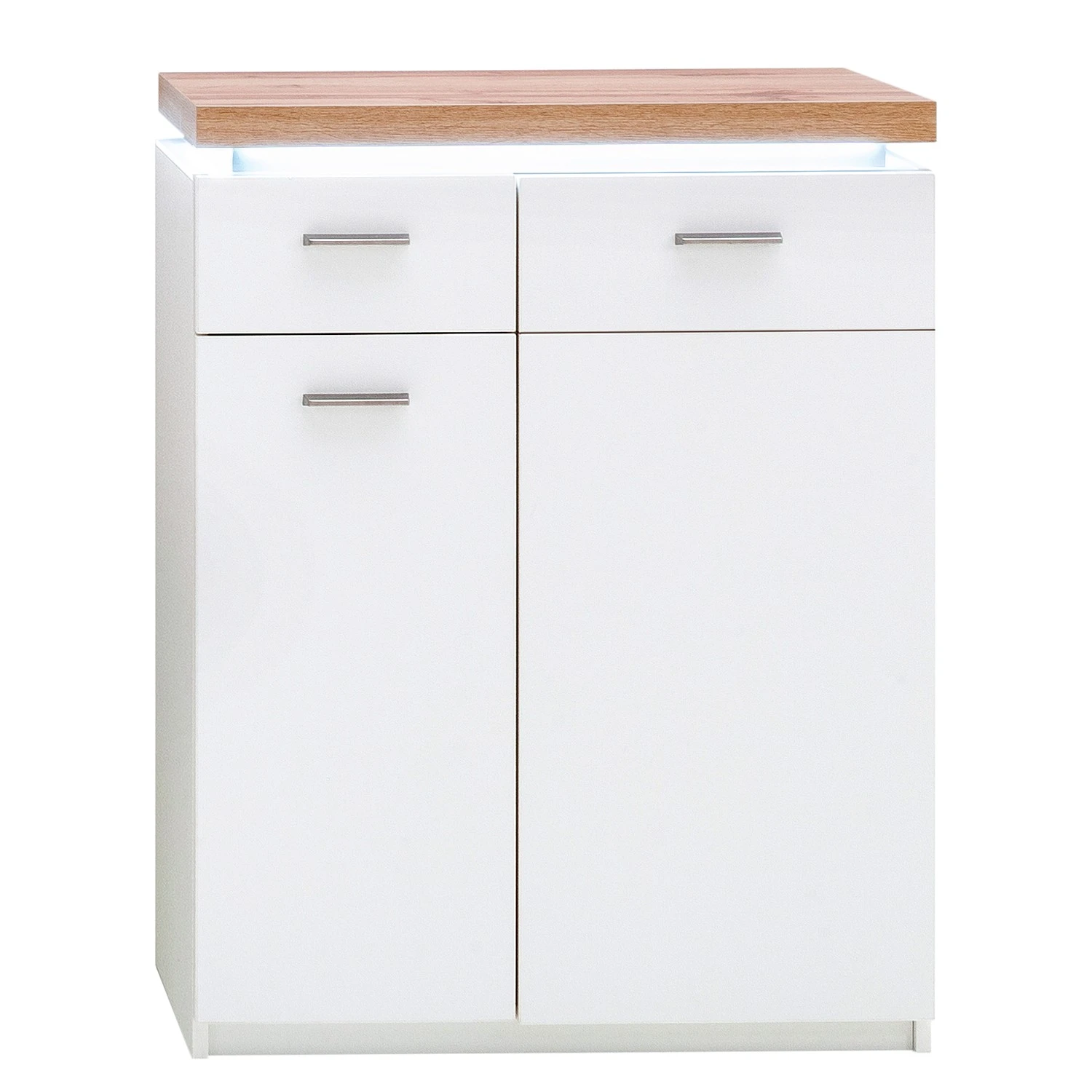 Loftscape Schuhkommode Mundai - Inkl. Beleuchtung - Weiß / Eiche Wotan Dekor 4 Loftscape Schuhkommode Mundai - Inkl. Beleuchtung - Weiß / Eiche Wotan Dekor – Bild 4