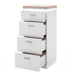 Loftscape Kommode Mundai I - Inkl. Beleuchtung - Weiß / Eiche Wotan Dekor -Wohnzimmermöbel boutique en ligne 1000184642 190827 14261600086 DETAILS P000000001000184642