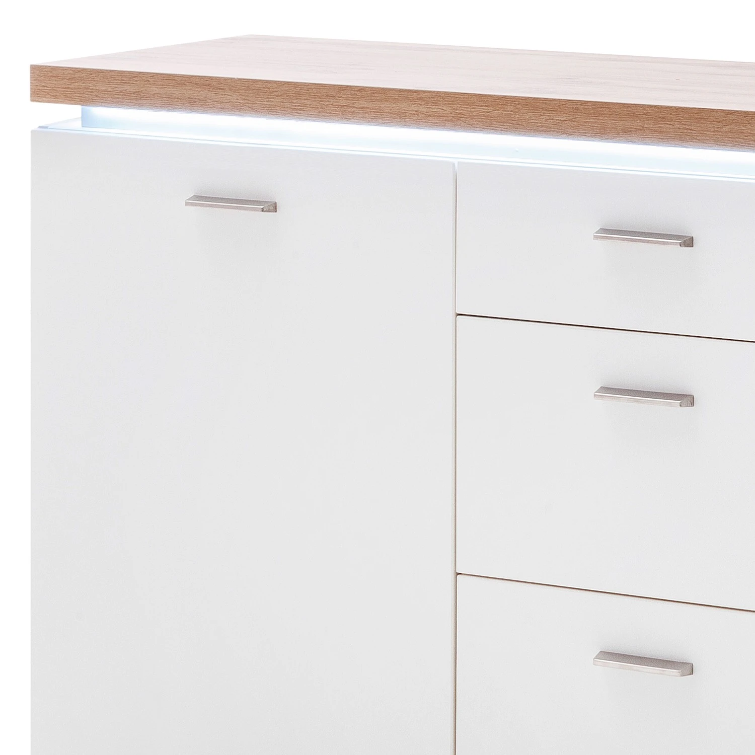 Loftscape Sideboard Mundai - Inkl. Beleuchtung - Weiß / Eiche Wotan Dekor 5 Loftscape Sideboard Mundai - Inkl. Beleuchtung - Weiß / Eiche Wotan Dekor – Bild 5