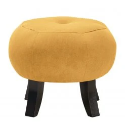 Norrwood Polsterhocker Leke I - Microfaser Sela: Maisgelb -Wohnzimmermöbel boutique en ligne 1000185077 200205 10420800027 DETAILS P000000001000185077