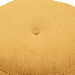 Norrwood Polsterhocker Leke I - Microfaser Sela: Maisgelb -Wohnzimmermöbel boutique en ligne 1000185077 200205 10420800029 DETAILS P000000001000185077