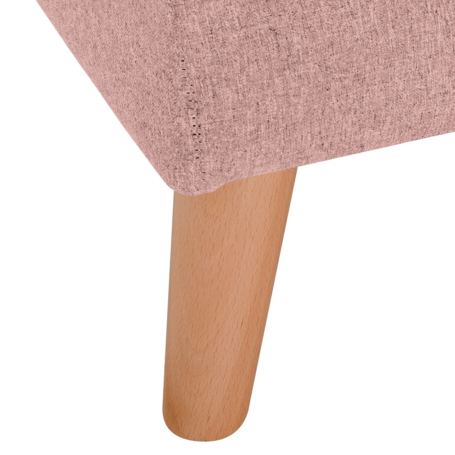 Norrwood Polsterhocker Bette II - Webstoff - Rosé 5 Norrwood Polsterhocker Bette II - Webstoff - Rosé – Bild 5