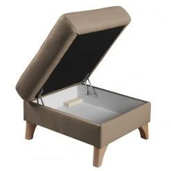 Naturoo Polsterhocker London - Echtleder / Kunstleder - Taupe -Wohnzimmermöbel boutique en ligne 1000185289 190917 17054300009 DETAILS P000000001000185289