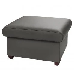 Loftscape Polsterhocker Lamexa - Echtleder - Dunkelgrau