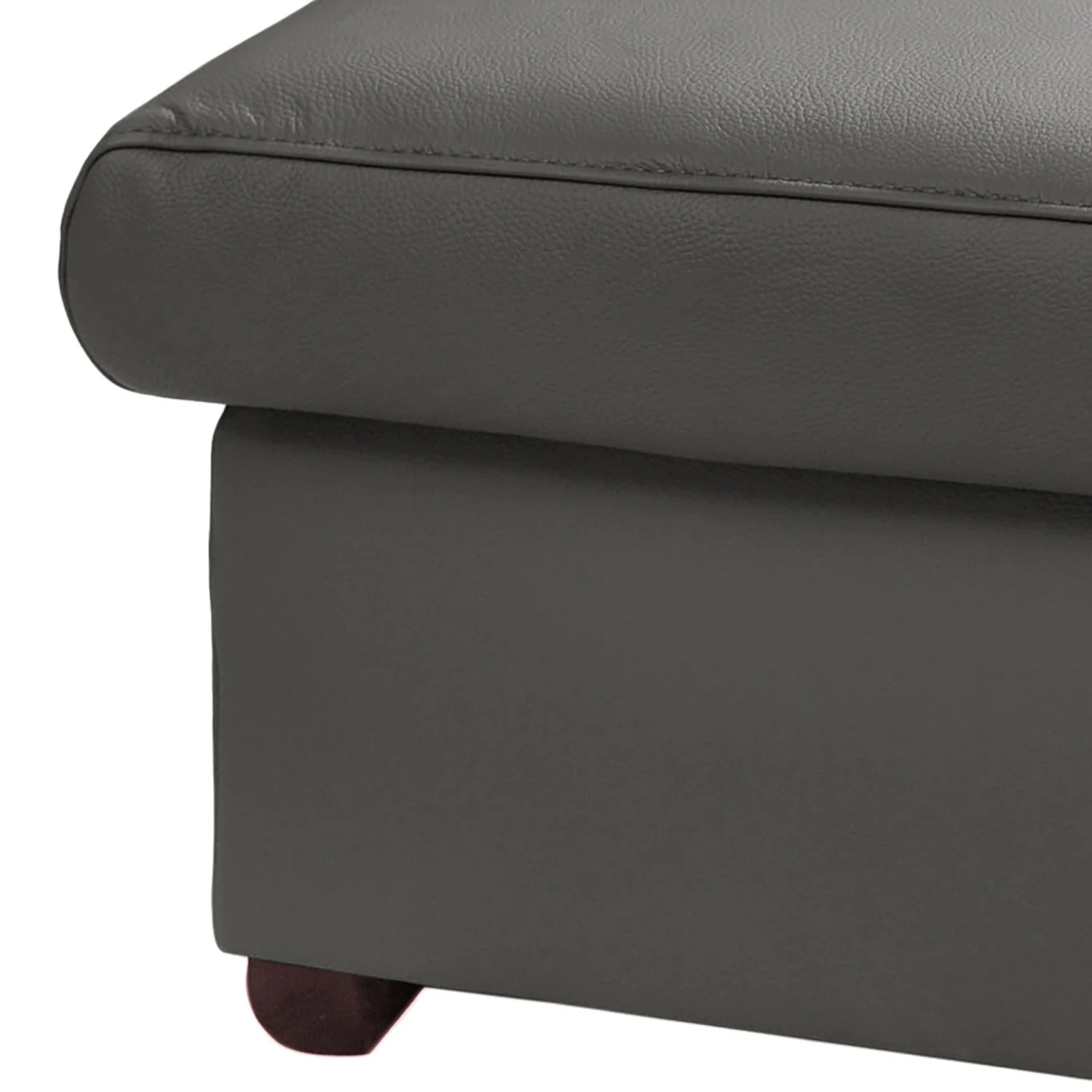 Loftscape Polsterhocker Lamexa - Echtleder - Dunkelgrau 4 Loftscape Polsterhocker Lamexa - Echtleder - Dunkelgrau – Bild 4