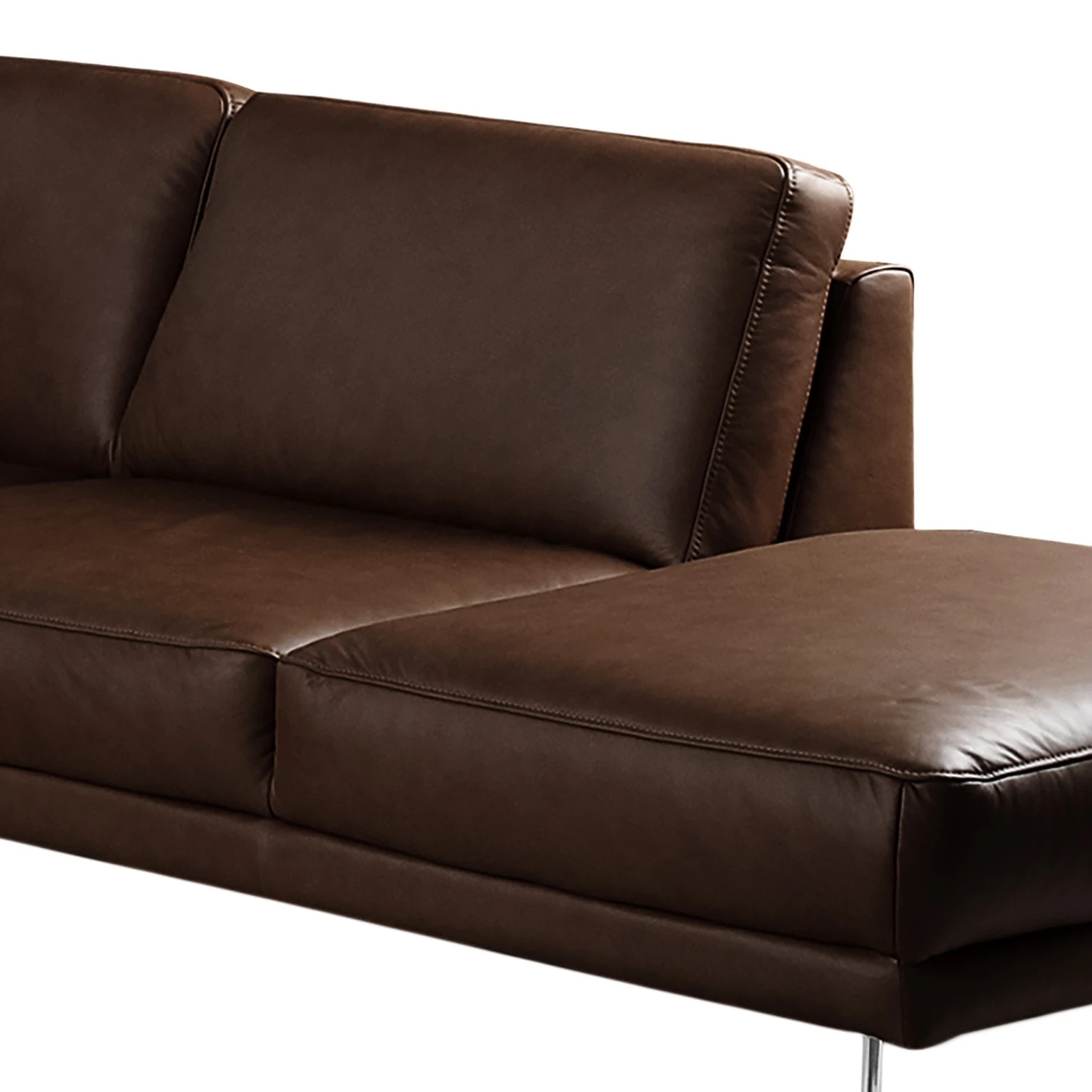 Loftscape Ecksofa Kerman - Echtleder - Dunkelbraun - Ottomane davorstehend rechts 7 Loftscape Ecksofa Kerman - Echtleder - Dunkelbraun - Ottomane davorstehend rechts – Bild 7
