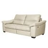 Modoform Sofa Lamexa I (2,5 -Sitzer) - Echtleder - Creme - Relaxfunktion