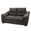 Modoform Sofa Lamexa II (2 -Sitzer) - Microfaser - Anthrazit - Relaxfunktion