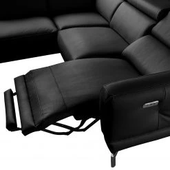 Loftscape Ecksofa Lebel - Echtleder - Schwarz - Ottomane davorstehend links - Relaxfunktion -Wohnzimmermöbel boutique en ligne 1000185428 190917 17072801179 DETAILS P000000001000185428