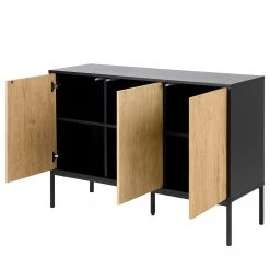 Red Living Sideboard Coogee - Wildeiche Hell Dekor / Schwarz -Wohnzimmermöbel boutique en ligne 1000185571 200902 11590200002 DETAILS P000000001000185571