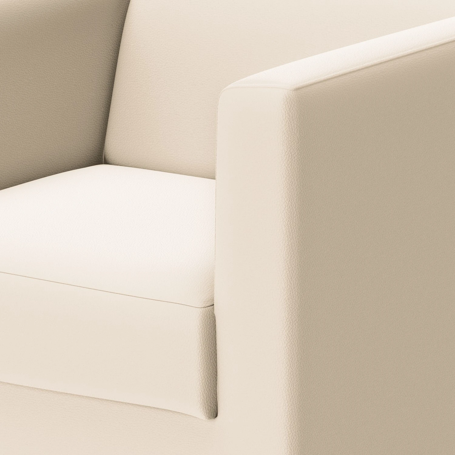 Loftscape Sessel Wilno VI - Pigmentiertes Leder - Weiß 7 Loftscape Sessel Wilno VI - Pigmentiertes Leder - Weiß – Bild 7